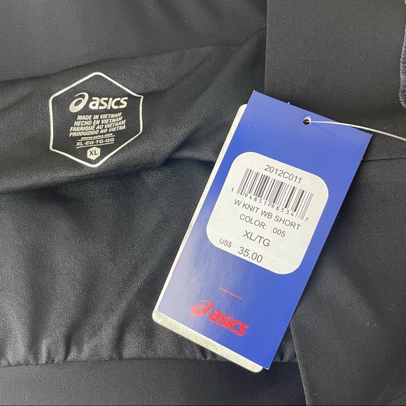 ASICS NWT WOMEN’S KNIT GRAY ATHLETIC SHORTS EXTRA LARGE LINED - Picture 4 of 5